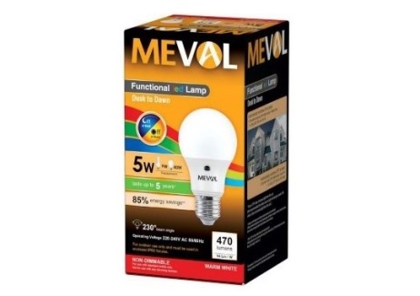 Lampu Led Meval Photo Sensor 5 Watt