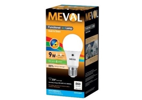 Lampu Led Meval Photo Sensor 9 Watt
