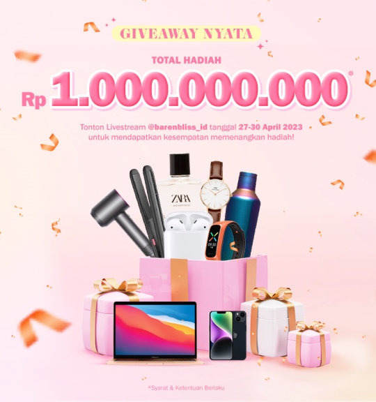 barenbliss Tiktok Brand of the Month yang Bagi bagi Hadiah Miliaran Rupiah